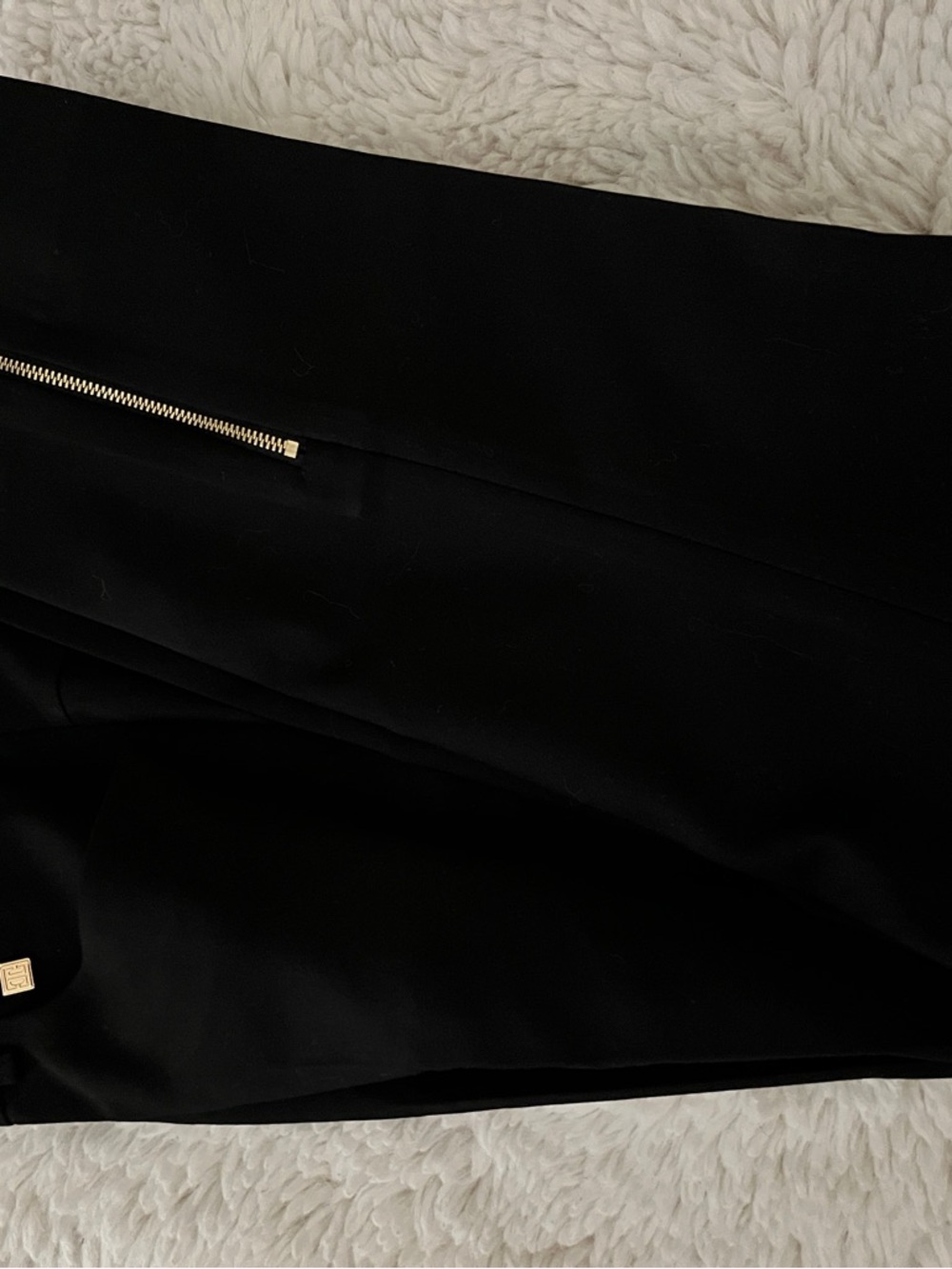 Ivanka Trump Black Capris with Gold Zipper Accents